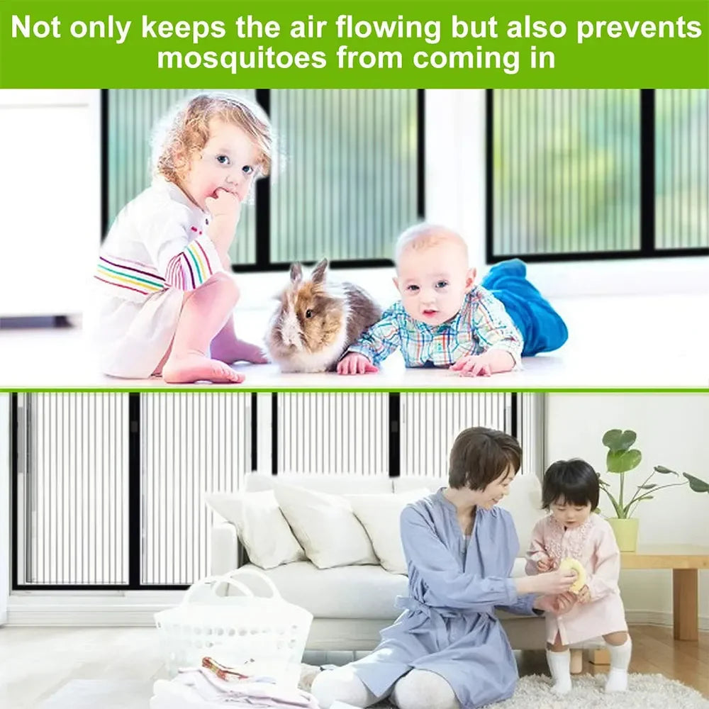 Magnetic Screen Door Curtain Anti Mosquito Keeps Bug Out Automatic Self-Closing Household Ventilation Door Mesh Curtain 38x82in