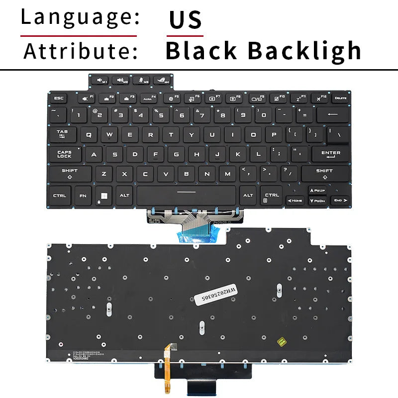 US Russian Backlit Keyboard For ASUS Zephyrus ROG M16 GU603 GU603H GU603ZX GU603ZU GU603ZW RGB Colorful Gaming Laptop Keyboards