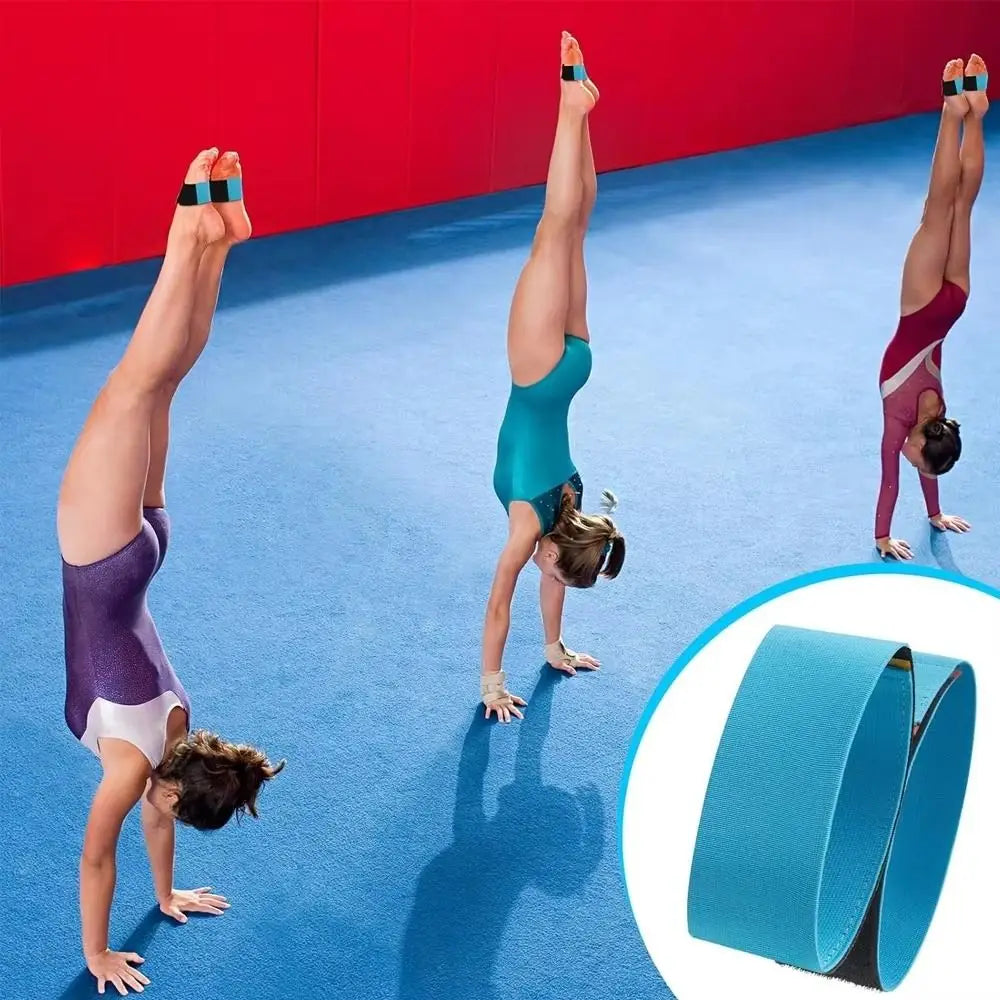 Elastic Gymnastics Sticky Toes Sticky Feet Together Adjustable Gymnastics Tumbling Trainer Foot Alignment Ankle Straps