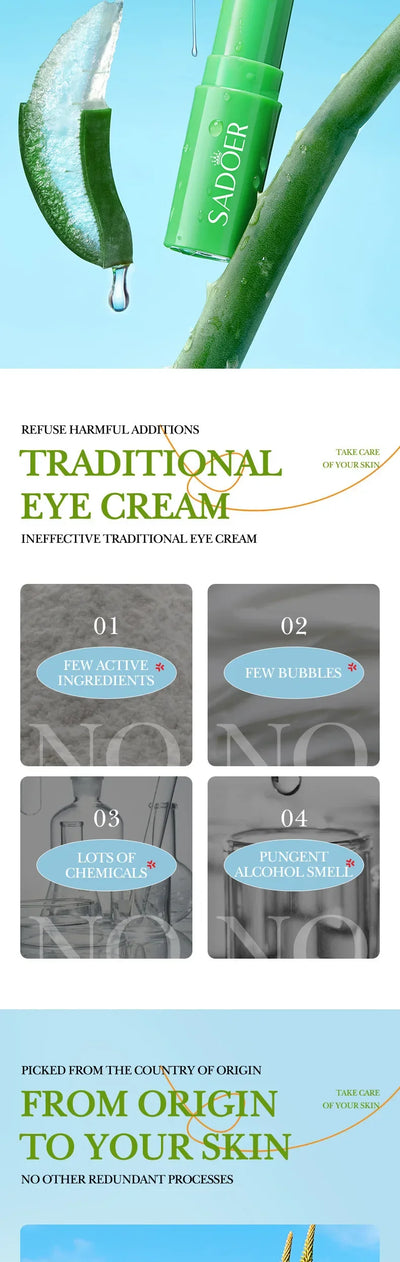 SADOER Lip Aloe Balm Nourishing, Hydrating and Moisturizing Preventing Cracking and Repairing Lips Gentle Non Irritating