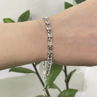 2025 New Trend Fine Jewelry Sets Charming White Geometric Crystal Fashion Pearl Necklace Ring Earrings Romantic Gift for Women