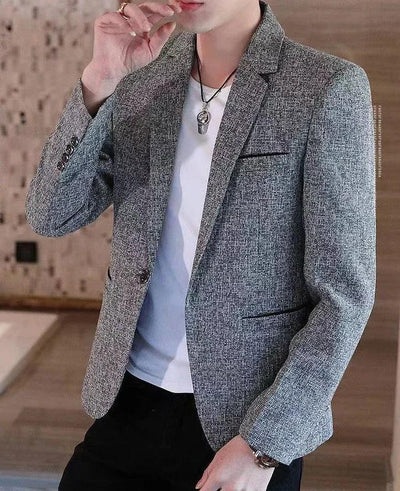 Plaid Male Blazer Brown Men's Suit Jackets Single Breasted Coat Fashion 2024 Fashionable High Quality Classic Luxury Designer