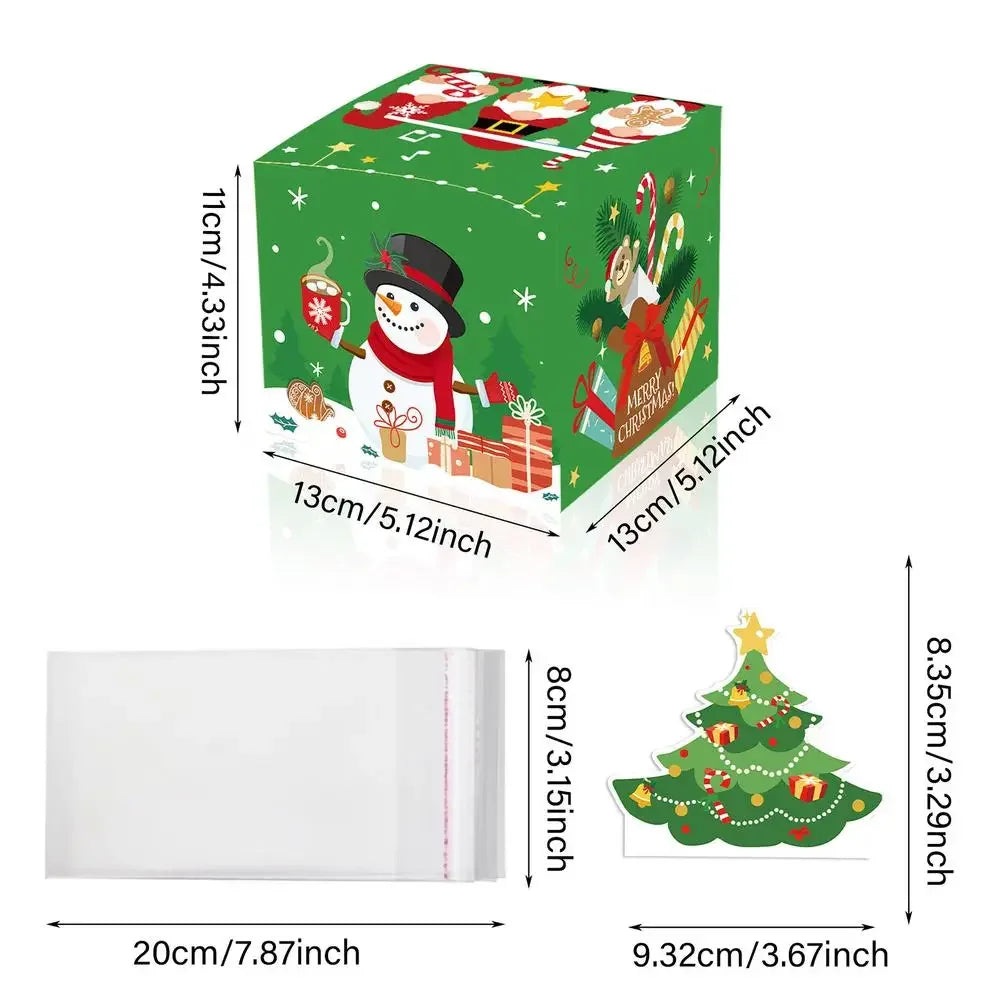 Fun Christmas Gift Box Christmas Money Box Cake Cupcake Muffin Box Party Cash Box for Christmas Packing Decor