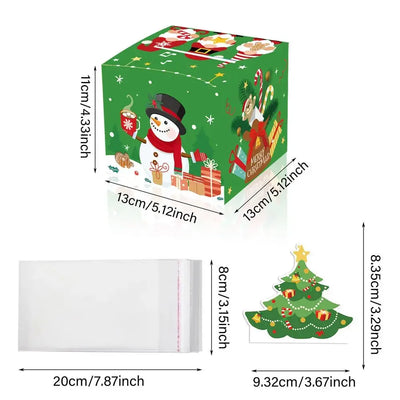 Fun Christmas Gift Box Christmas Money Box Cake Cupcake Muffin Box Party Cash Box for Christmas Packing Decor