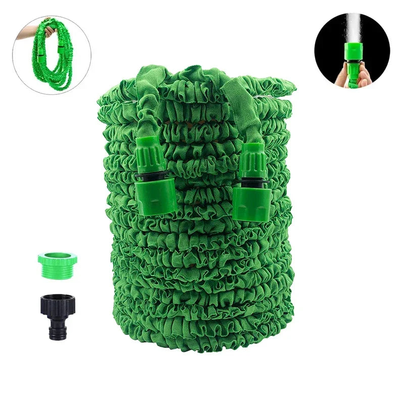 Flexible Garden Hose High Pressure Car Wash Hose Home Garden Daily Watering Tools Expandable  Magic Water Pipes 25FT-200FT
