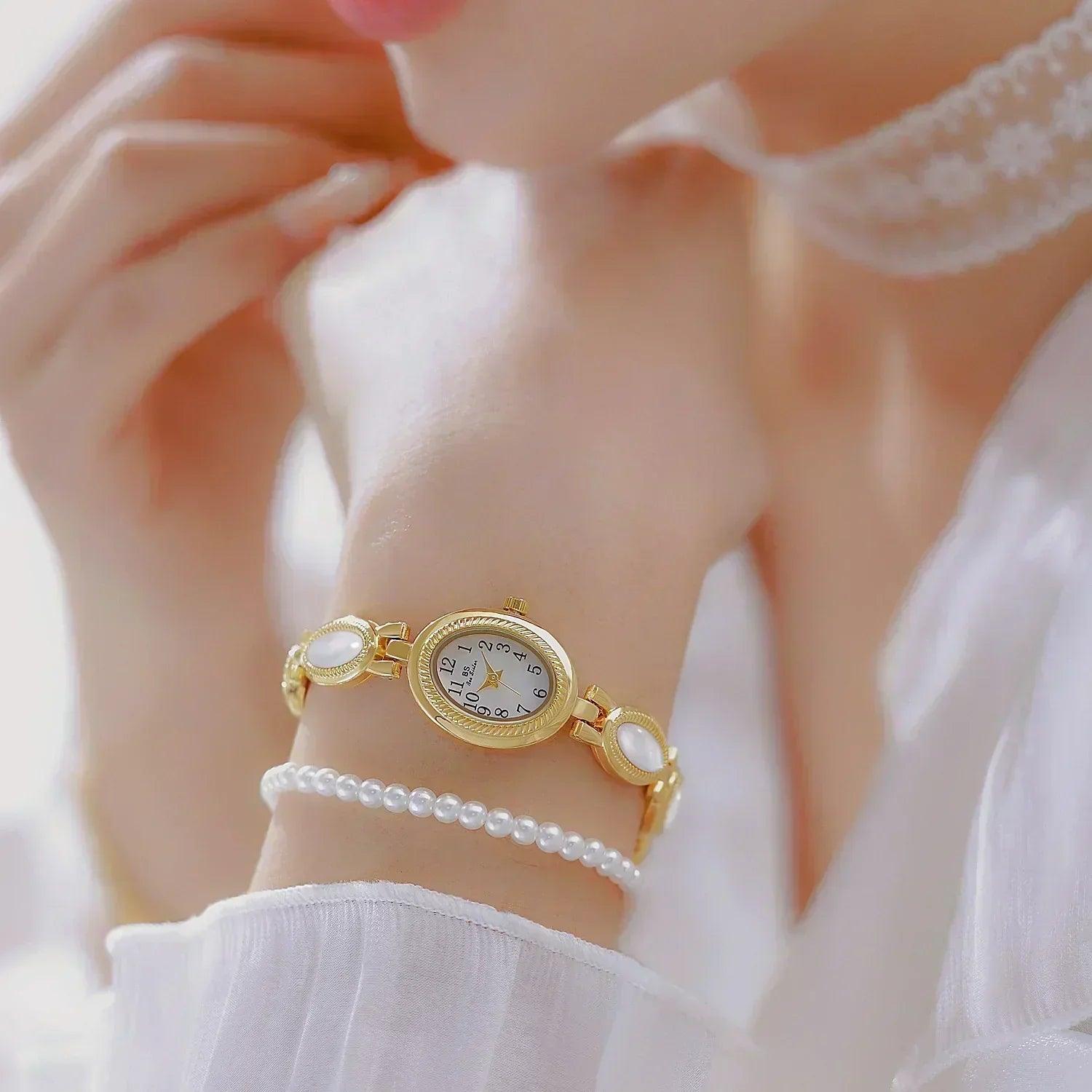 2025 new women wrist watches luxury brand elegant fashion ladies for female clock oval high quality gift dropship