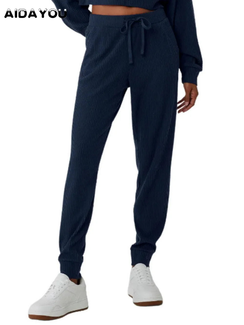 Rib Sweatpants for Women Workout