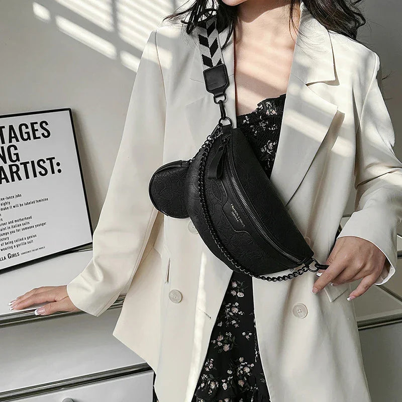 Designer Woman Chest Pack Retro Embroidery Belt Bag Coin Purse Luxury Lady Waist Bag Fashion Brand Shoulder Crossbody Chest Bags