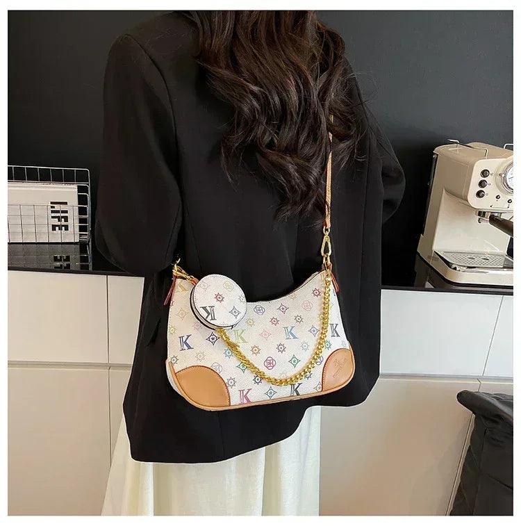 Famous designer elegant handbags leather for women ladies crossbody shoulder bag classic popular and lightweight