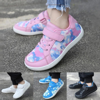 Children's Walking Shoes 2025 New Children Sports Shoes Wide Head Barefoot Shoes Soft Light Comfortable And Breathable Sneakers