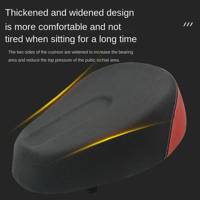 E-Bike Saddle Widen Four-Spring MTB Bike Saddles Soft Pad Electric Bikes Tricycle Scooter Seat Cycling Parts