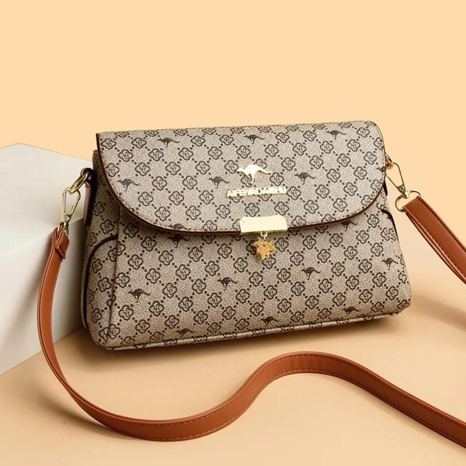 Genuine brand luxury handbags women bags designer women’s vintage monogram print handbag top-handle crossbody design