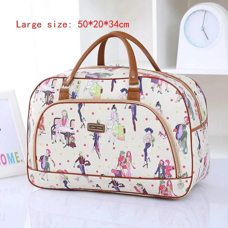 Fashion Cartoon Print Travel Bags for Women