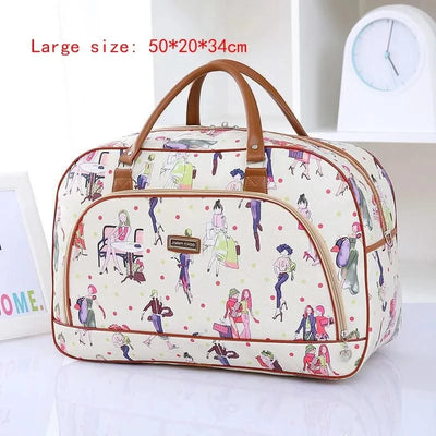 Fashion Cartoon Print Travel Bags for Women
