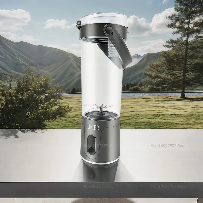 Portable Juice Blender 600ML 12 Blades Household USB Rechargeable Electric Juicer for Smoothies Fruit Mixing Personal Blender