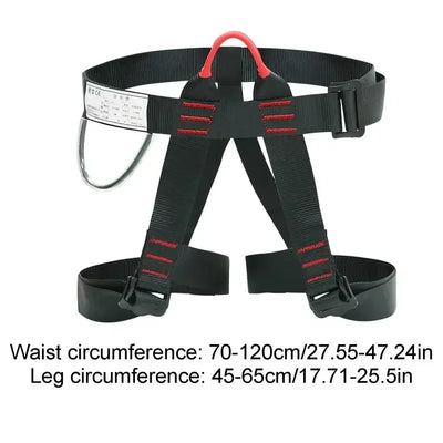Outdoor Harness Sports Rock Climbing Half-Body Safety Protection Equipment Waist Support Aerial Survival Mountain Tools