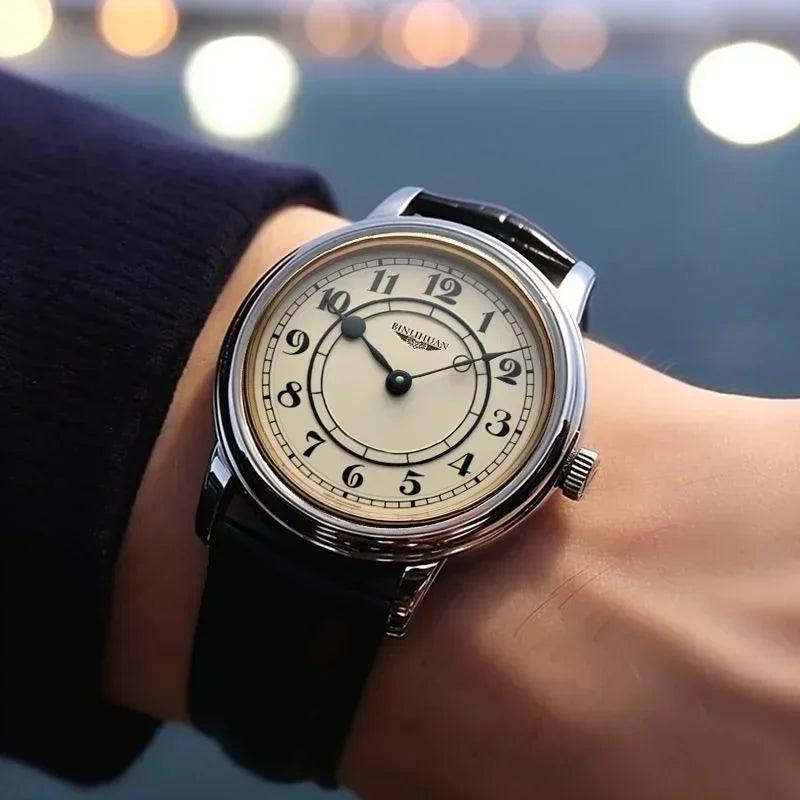 2025 new top brand man wristwatch luxury business waterproof men watch for quartz clock leather men’s watches reloj