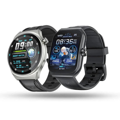 KUMI KU7 Smartwatch 1.96" AMOLED, AI Voice Assistant, Bluetooth Call, SOS Alert, 100+ Sports, Health Monitor