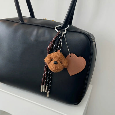 Ins Cute Plush Doll Keychain Bear Rabbit Mobile Phone Pendant Bag Car Autumn/Winter Accessories For Girl Women Gifts Y2k