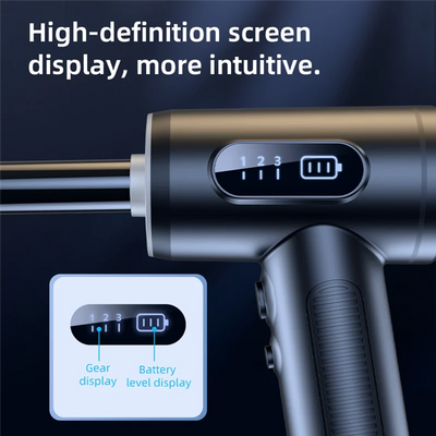 Air Duster Vacuum Cleaner 50000RPM 3 Gear Cordless Handheld Cleaner For Car Home Computer, Blow Vacuum 2 In 1 Easy To Use