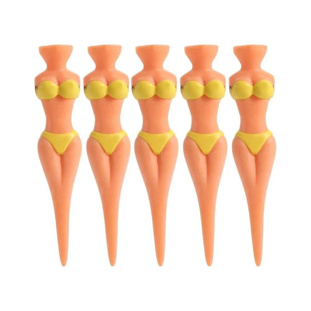 5 Pcs/Lot Women Ball Holder Lady Model Outdoor Golf Tees Golf Training Golf  Accessories Clubs Tee