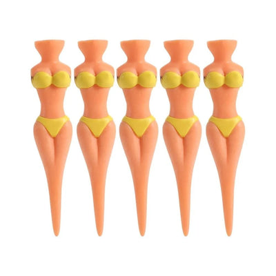 5 Pcs/Lot Women Ball Holder Lady Model Outdoor Golf Tees Golf Training Golf  Accessories Clubs Tee
