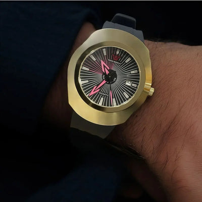 Premium High-End Fashion Quartz Men's Watch – Waterproof, Date Display, Comfortable Imported Rubber Strap