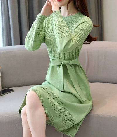 Crochet Dresses for Women Trendy Chic and Elegant Pretty New In Woman Knitted Dress Autumn Winter High Quality Luxury Aesthetic