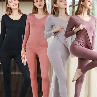 Women Thermal Underwear Winter Long Sleeve
