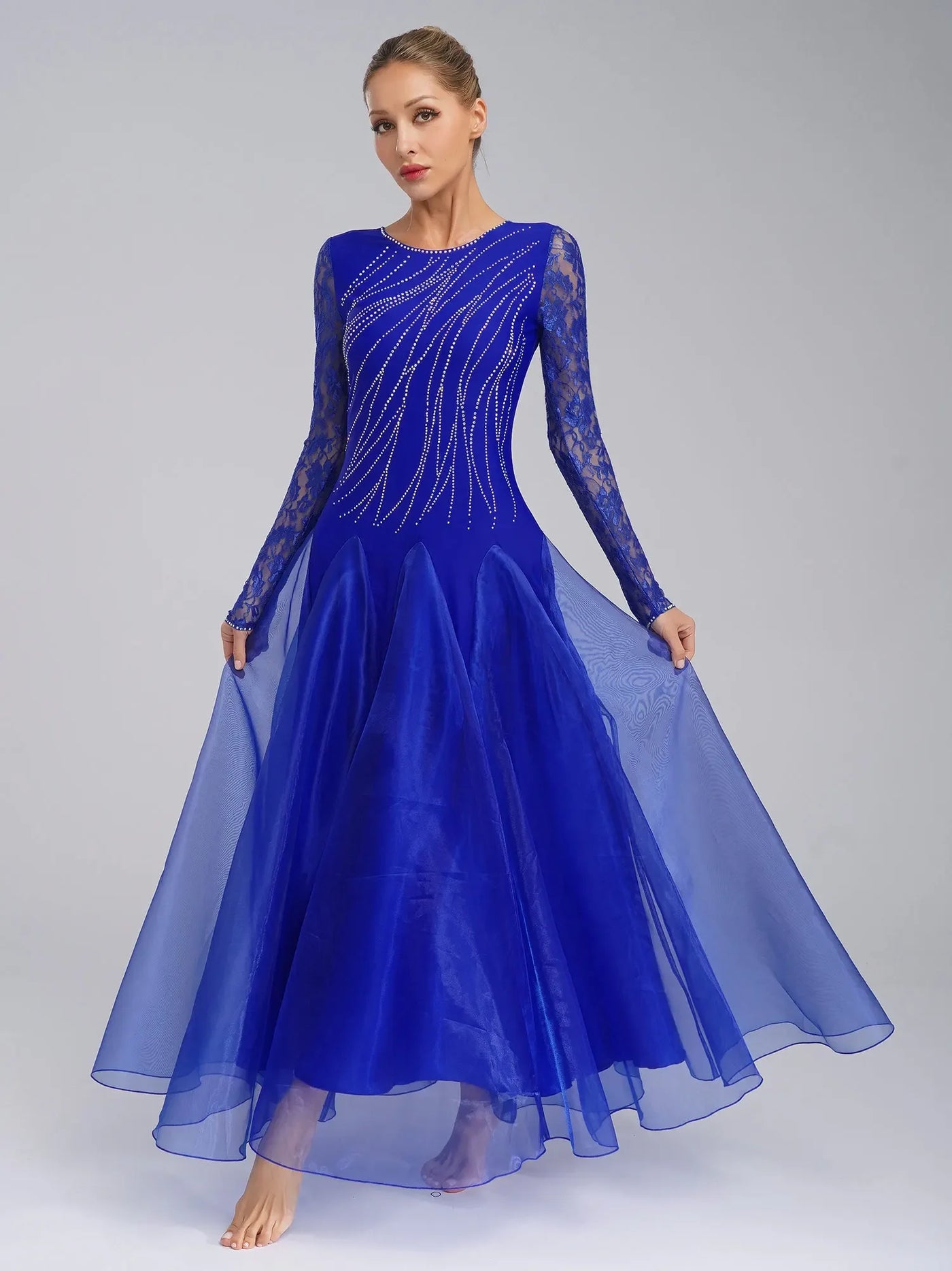 Waltz Ballroom Competition Dress Women Evening Gowns Concert Outifts Modern Tango Standard Dance Performance Stage Costume