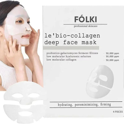 Bio Collagen Face Mask Shrink Pores Deep Hydrating Overnight Mask Moisturizing Refreshing Brightening Face Skin Care Korean