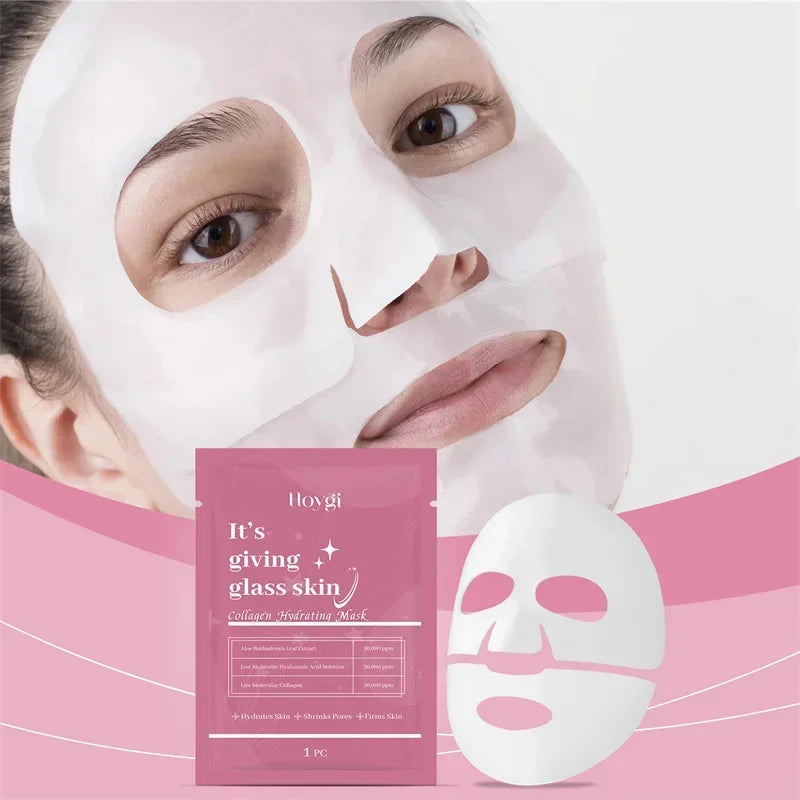 Deep Collagen Mask Facial Shrink Pores Moisturizing Overnight Mask Anti-Wrinkle Hydrating Refreshing Brightening Face Skin Care