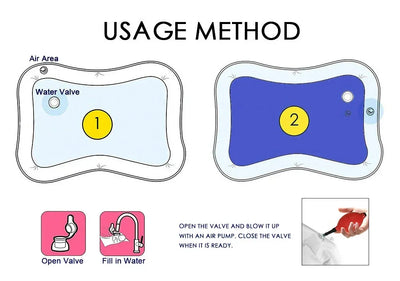 Baby Inflatable Cushion Water Play Mat Toy Infant Tummy Time Playmat  Fun Activity Education Toys for Boys Girls Birthday Gift