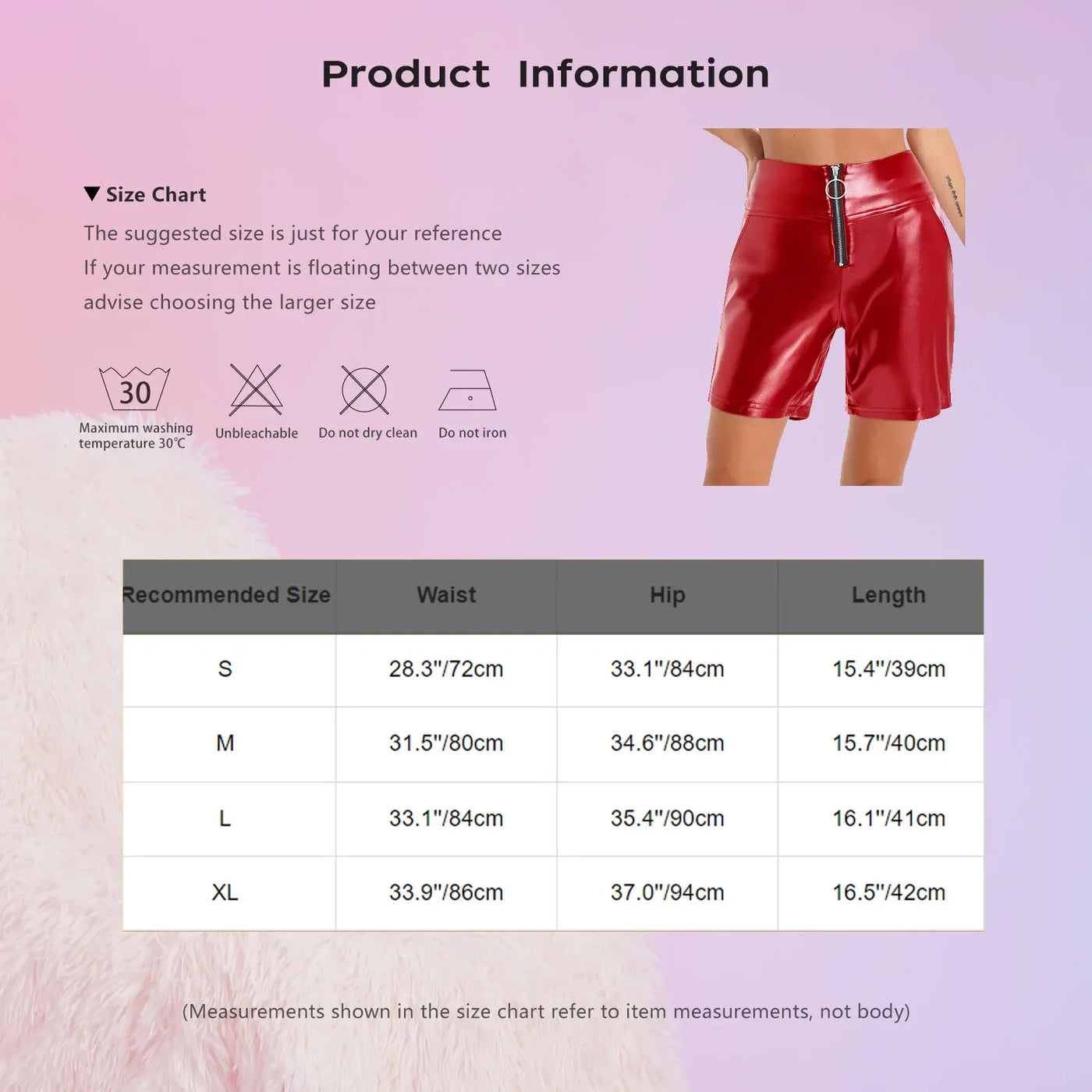 Women's Metallic Shiny Biker Shorts