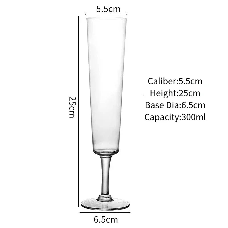 Creative Cocktail Glasses Cup Small Capacity Cold Drink Cups Milkshake Juice Long Drink Cup Champagne Glass Cups Drinkware Tools
