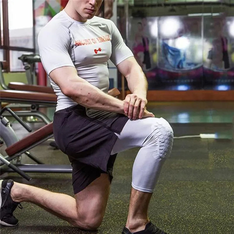 Sports Safety Knee Pad Anti-collision Ventilation Volleyball Basketball Kneepad Compression Socks Knee Honeycomb Wraps Brace