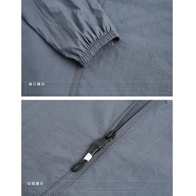 Summer Jackets Men Windbreaker Coats Male Sunscreen Clothing Traveling Camping Jacket Ultrathin Cycling Fishing Tops Hiking Wear