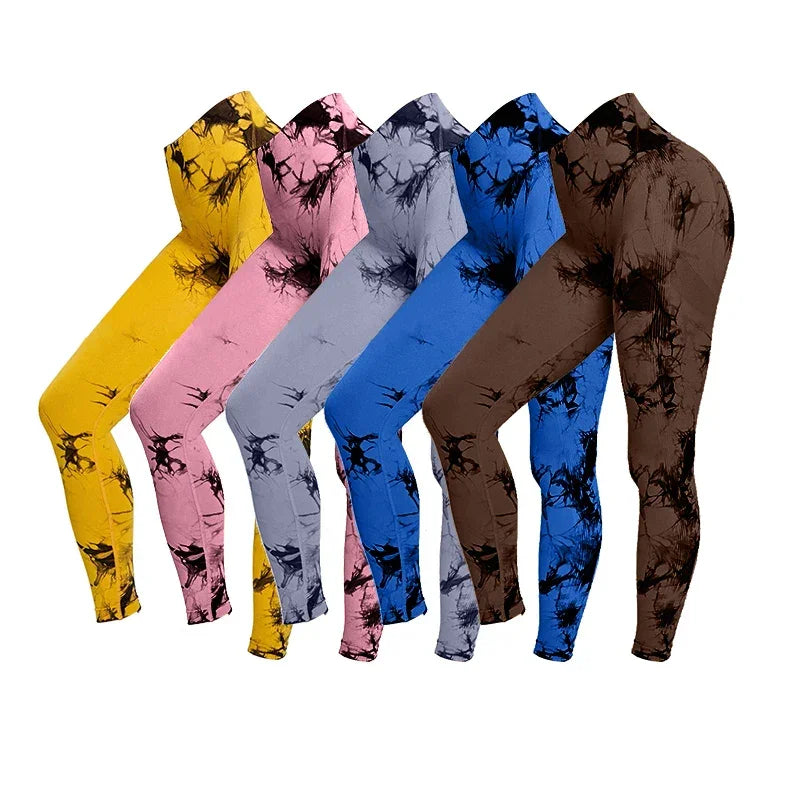 Tie Dye Yoga Sport Leggings For Women