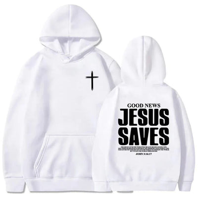 Jesus Saves John 3:16:17 Hoodies Christian Bible Verse Sweatshirts Men Women