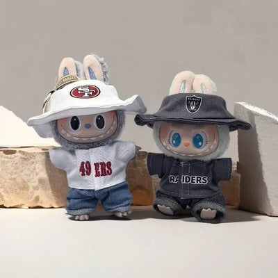 Labubu is wearing a pendant Labubu key chain baby clothes, men's street-fried sweaters, and tide brand suits blythe doll clothes