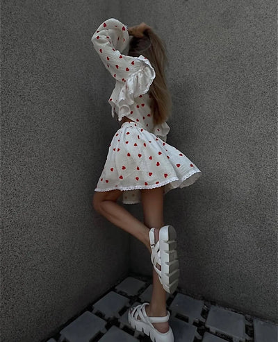 Women Lantern Linen Top