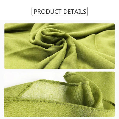 New Cotton Linen Scarf For Women Girls Students Autumn Classic Solid Color Scarves Retro Soft Foulard Viscose Female Wrap Shawls