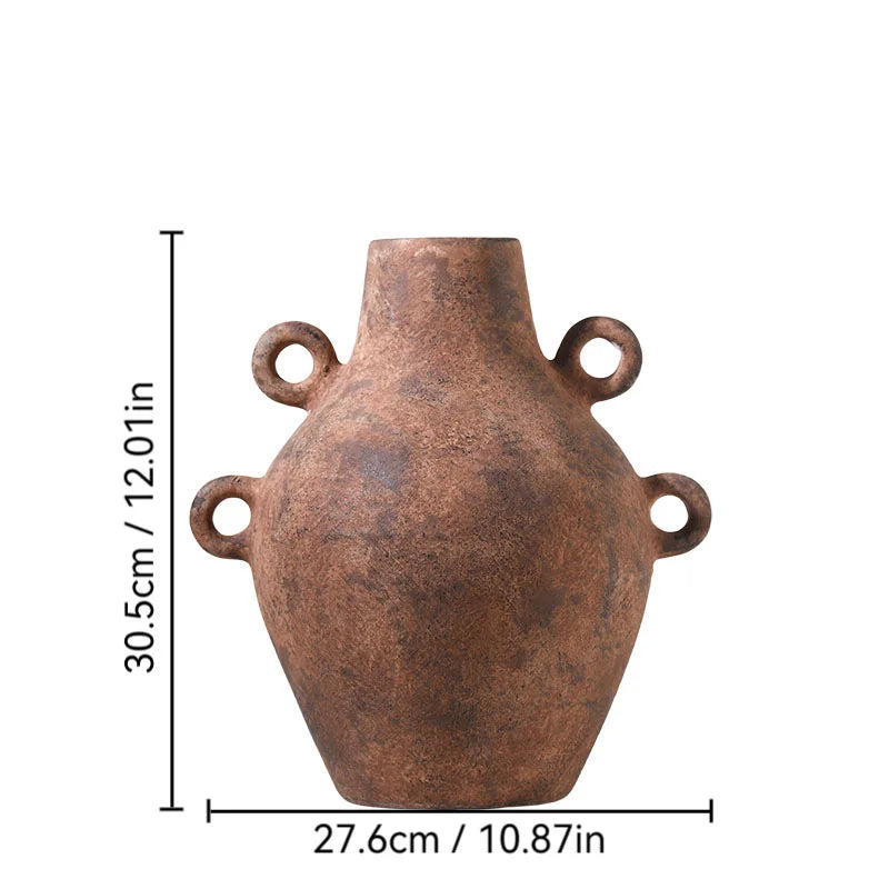 Ceramic Vases Retro Style Homestay Decorations Antique Hotel Art Flower Arrangements Home Decor Items