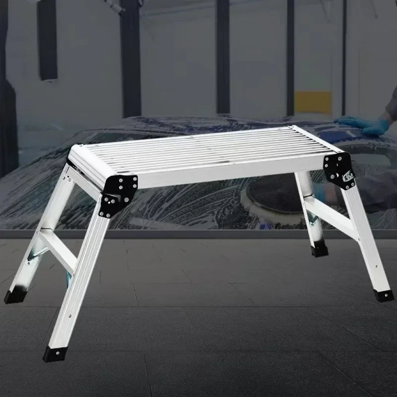 Multi Functional Aluminum Alloy Household Car Wash Stool Decoration Portable Folding Tool Climbing Platform Two-step Ladder