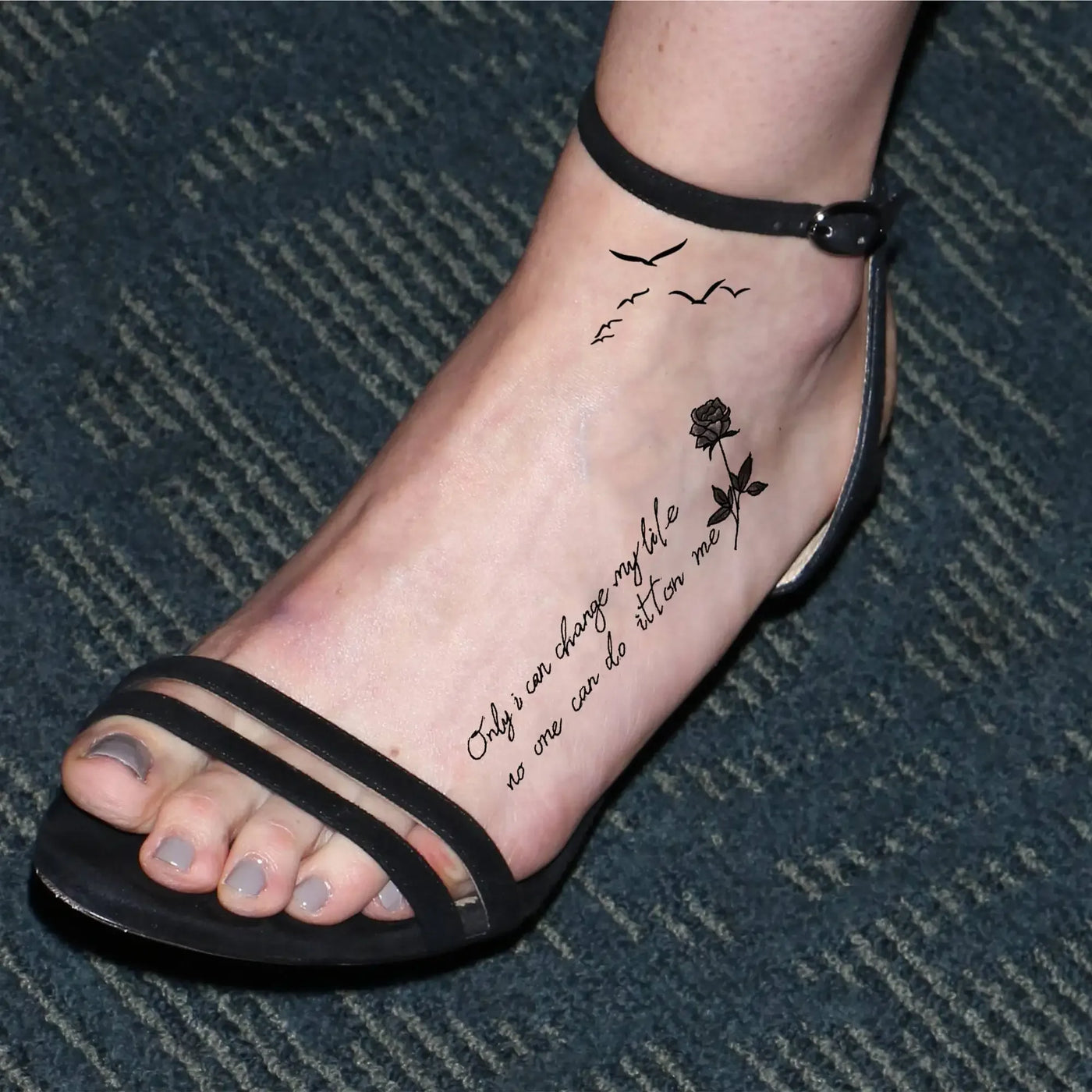 15 Sheets Small Temporary Tattoos For Women Adults Hands Neck Tattoo Sticker Tiny Fresh Pattern Moon Butterfly Fake Tattoo Paste