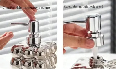 Liquid Soap Household 280ml Body Wash Shampoo  Dispenser Bottle Bathroom Accessories Dispenser Press Separated Bottle Ceramic