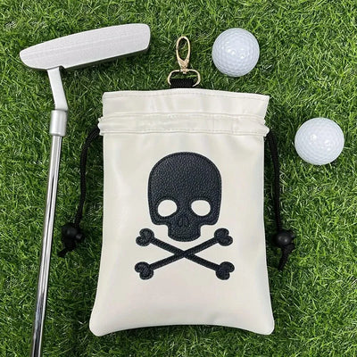Golf course golf balls and serving upright bags with drawstrings for women