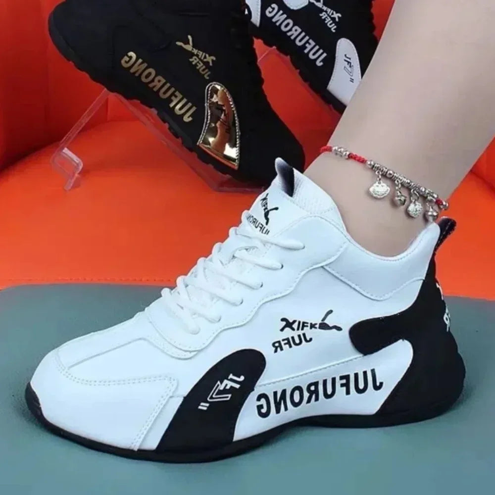 Women Sneakers Spring and Autumn New Breathable Lace Up Platform Sneakers Women Walking Designer Loafers Shoes Zapatos De Mujer