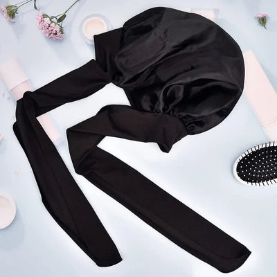 Satin Bonnet Silk Bonnet Adjustable Bonne For Sleeping Hair Bonnet With Tie Band Bonnets For Women Men