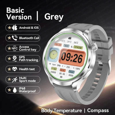 2025 New For HUAWEI High-end Sports Smart Bracelet Men GPS NFC 1.85 AMOLED Screen Compass Waterproof Bluetooth Call Smartwatches